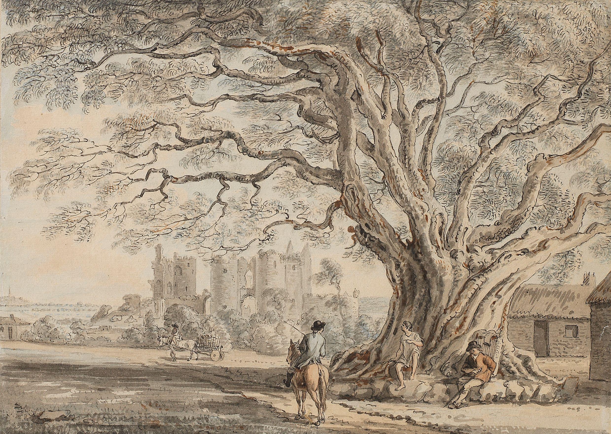 Paul Sandby R.A. - Lea Castle, Ireland