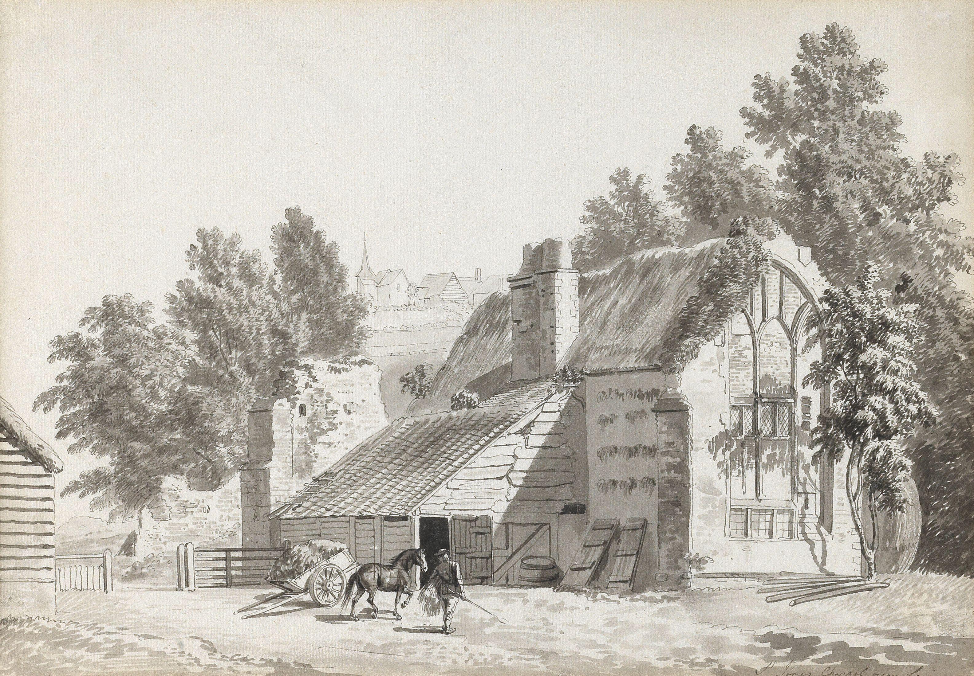 Paul Sandby R.A. - Saint James\'s Chapel, near Lewes