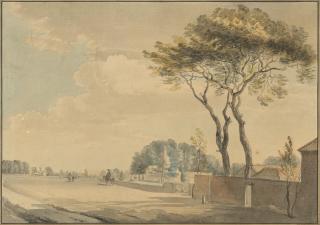 Paul Sandby, R.A. - South east view of the grounds of Sir John Elwill\'s house: Elvill\'s, Englefield Green, near Egham, Surrey