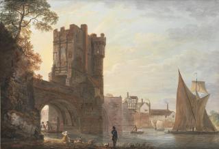 Paul Sandby R.A. - The Welsh Bridge at Shrewsbury