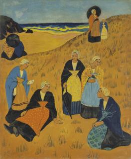 Paul Sérusier - Filles de Douarnenez ou Bretonnes aux châles ou Dans les dunes à Douarnenez