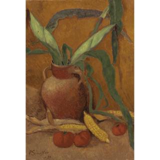 Paul Sérusier - Nature Morte Avec Maïs Et Tomates