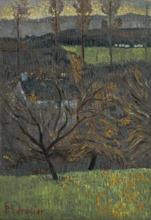 Paul Sérusier - Paysage D\'Automne Aux Peupliers Et Pommiers