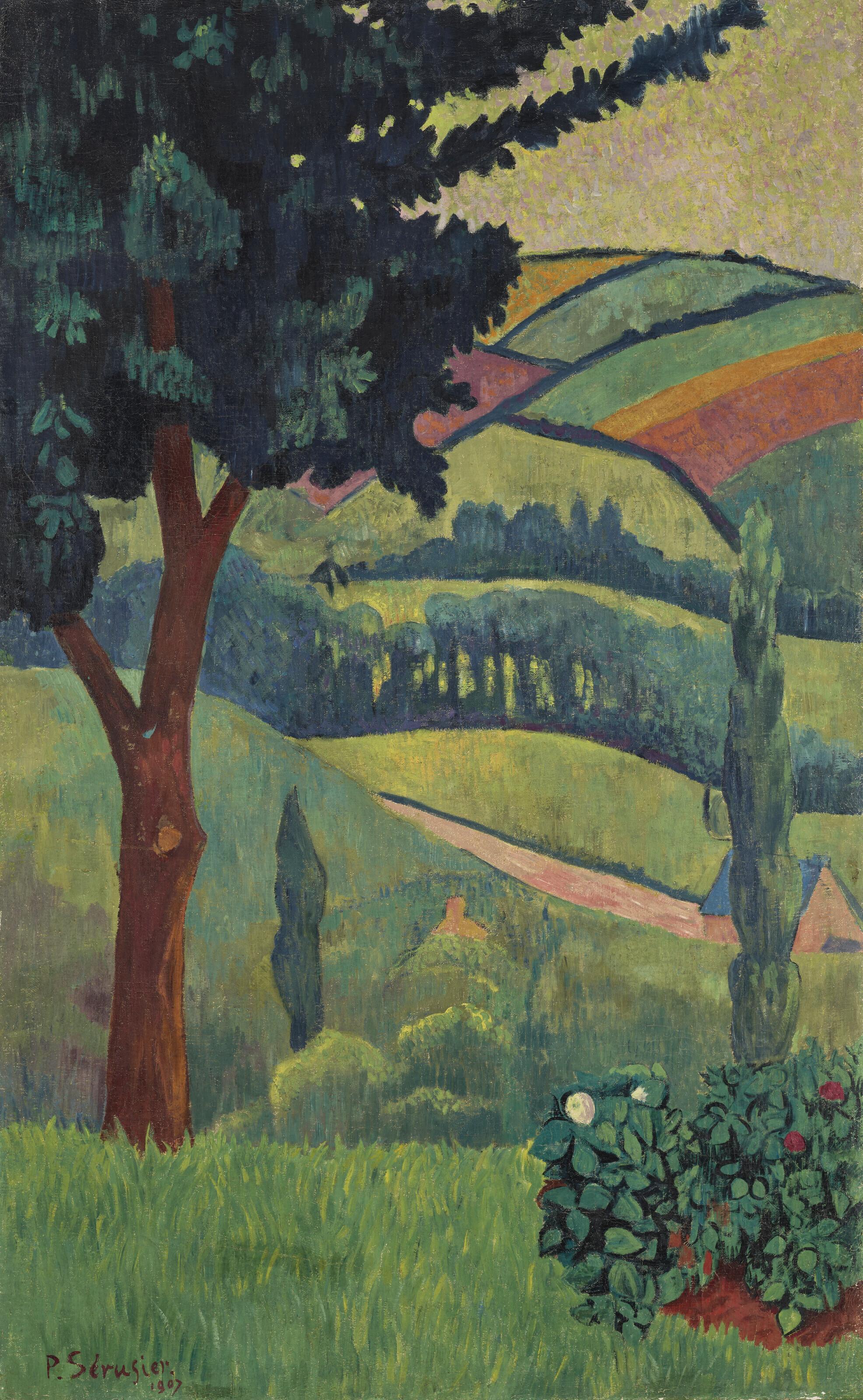 Paul Sérusier - Vallée par temps gris, Châteauneuf