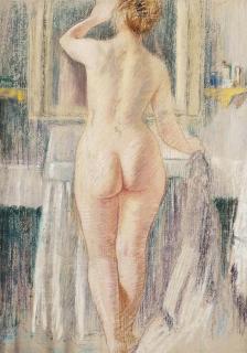 Paul Sieffert - A nude in a bathroom