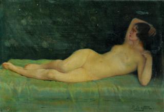 Paul Sieffert - A Nude Lady Sleeping