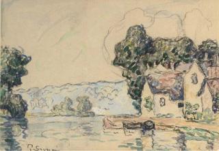 Paul Signac - Au bord de l\'eau