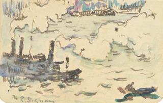 Paul Signac - Bateau à vapeur