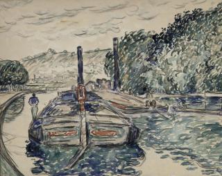 Paul Signac - Boating on the River Seine, Samois