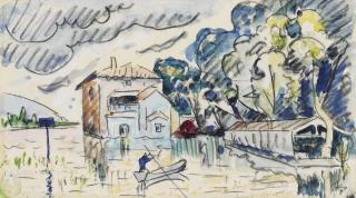 Paul Signac - Bourg-Saint-Andéol. L\'Inondation