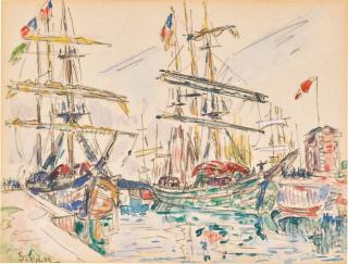 Paul Signac - Goélettes à Paimpol