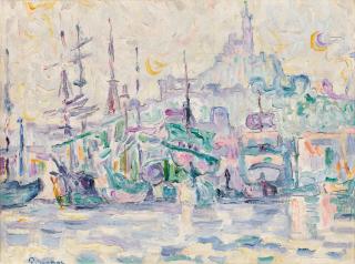 Paul Signac - La bonne mère, Marseille (Étude)