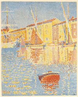 Paul Signac - La Bouée, Saint Tropez; le Port (Kornfeld and Wick 9 III)