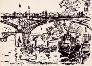 Paul Signac - La marine de guerre au pont