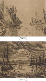 Paul Signac - Le Port (recto and verso)