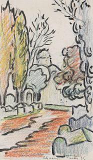 Paul Signac - Les Alyscamps à Arles