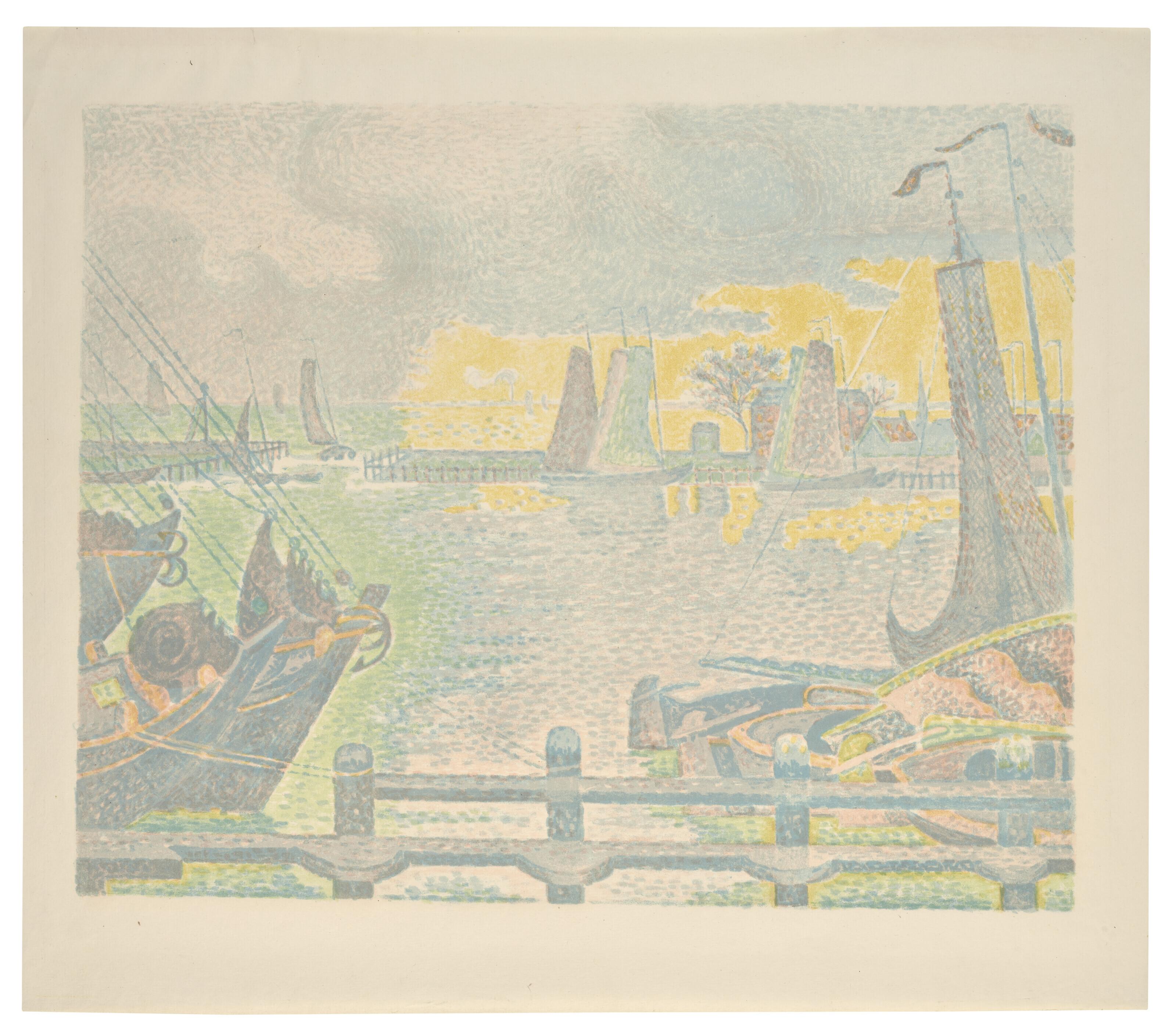Paul Signac - Les Bateaux à Flessingue