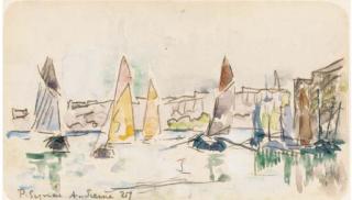 Paul Signac - Les bateaux à Sieme