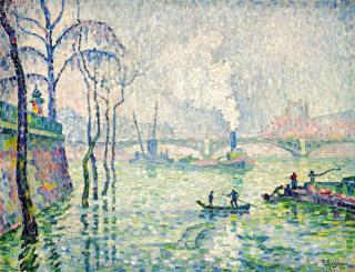Paul Signac - Les Inondations. Paris (La Seine et le Pont des Arts)