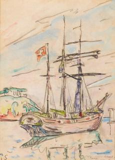 Paul Signac - Lézardrieux. Mouillage de l\'Île à Bois