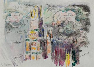 Paul Signac - Mouvement des nuages