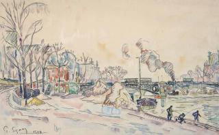 Paul Signac - Paris, Le Pont Des Arts