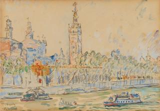 Paul Signac - Paris, les pavillons des nations à l\'Exposition Universelle