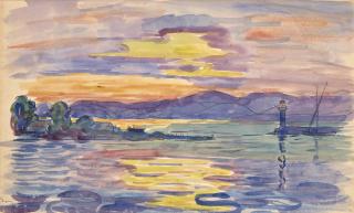 Paul Signac - Saint-Tropez, le chantier naval et le phare