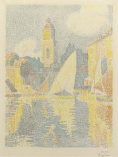 Paul Signac - Saint-Tropez: Le Port (K. 19)