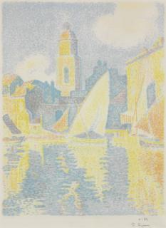 Paul Signac - Saint-Tropez: Le Port (Kornfeld & Wick 19)