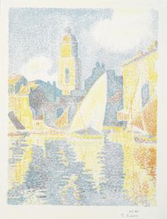 Paul Signac - Saint-Tropez: Le Port (Kornfeld & Wick 19)