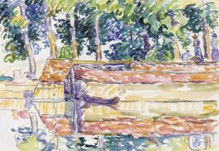 Paul Signac - Samois, La péniche