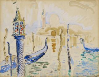Paul Signac - Venise, Fanal du Traghetto