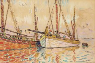 Paul Signac - Voiliers à Port-Louis