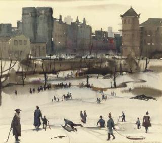 Paul Starrett Sample - Central Park in Winter
