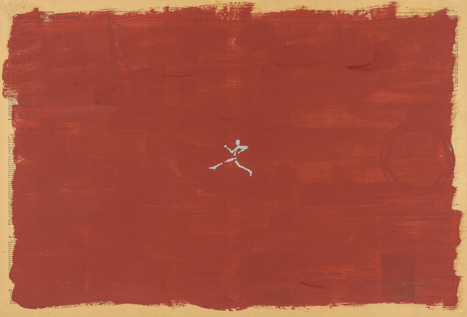 Paul Thek - »CALLIGRAPHIC RUNNER«.