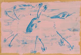 Paul Thek - Ohne Titel (Insel mit Dino)