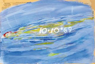 Paul Thek - Ohne Titel (Schwimmer, 10.10.69)