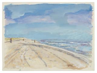 Paul Thek - Untitled (beach with figures)