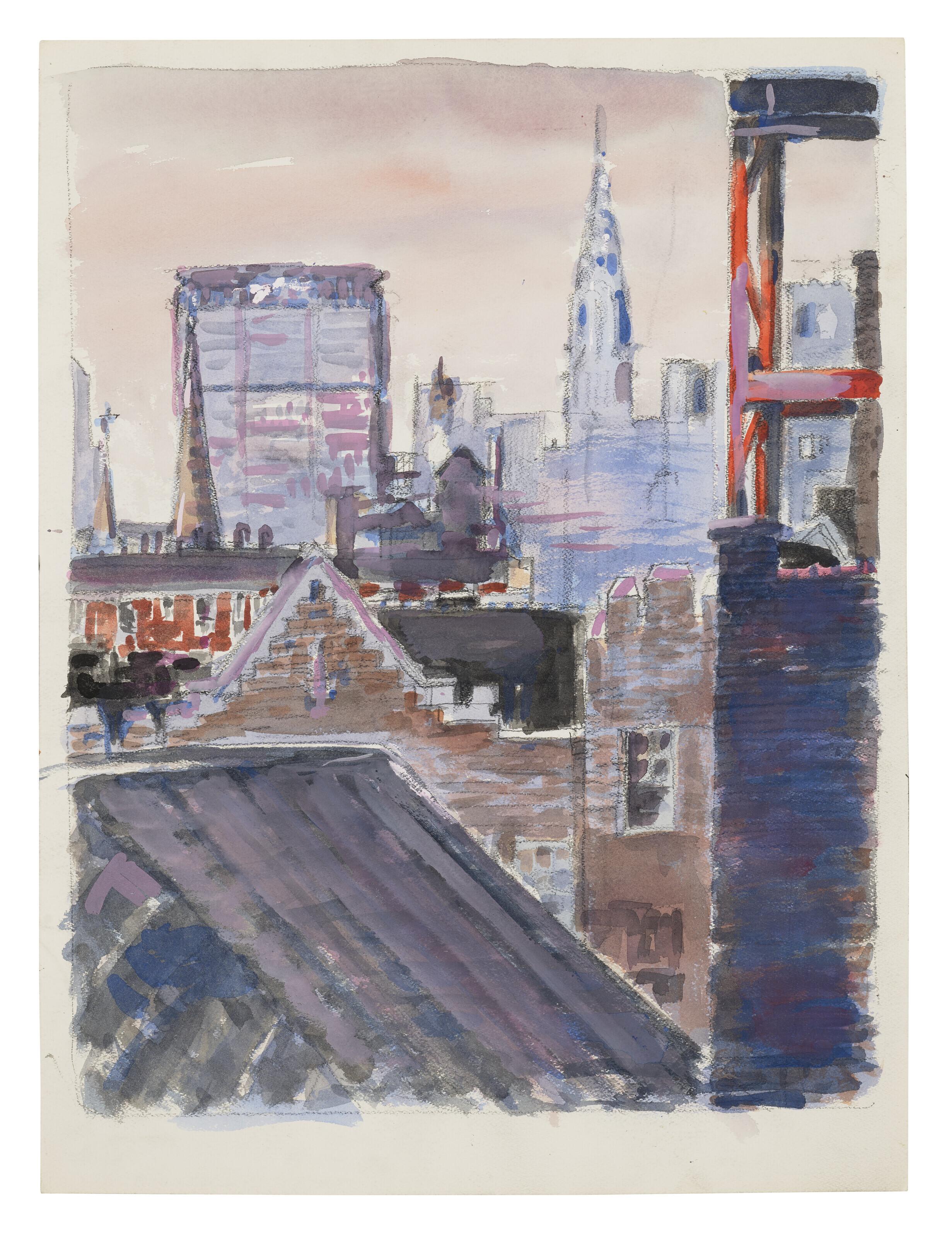 Paul Thek - Untitled (cityscape)