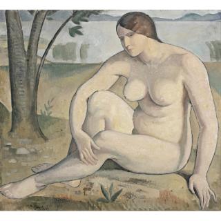 Paul-Théophile Robert - Grand Nu Assis Grand Nude Sitting