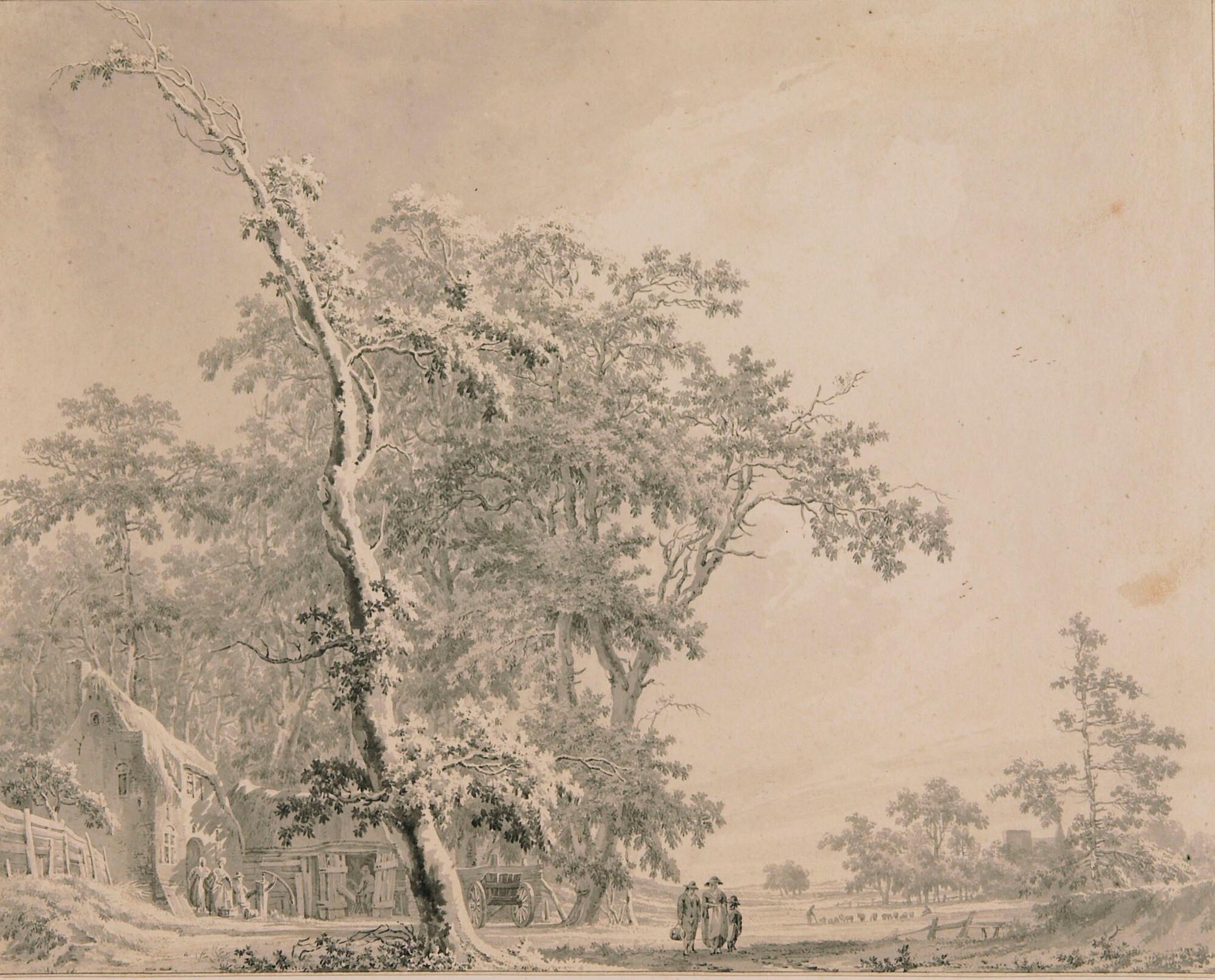 Paul van Liender - Sommerliche Landschaft mit einem Gehöft.