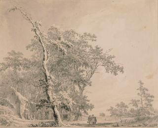 Paul van Liender - Sommerliche Landschaft mit einem Gehöft.