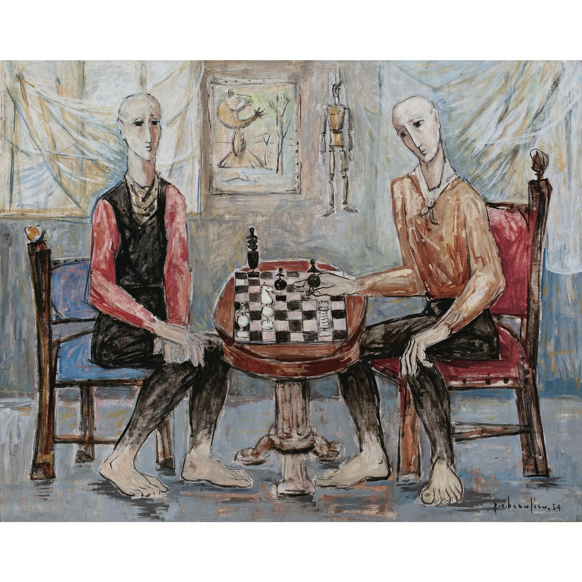 Paul Vanier Beaulieu - Jouers D\'Échecs (The Chess Players)