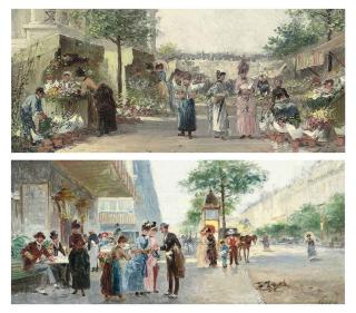 Paul Vogler - Boulevard des Capucines; and À la Madeleine