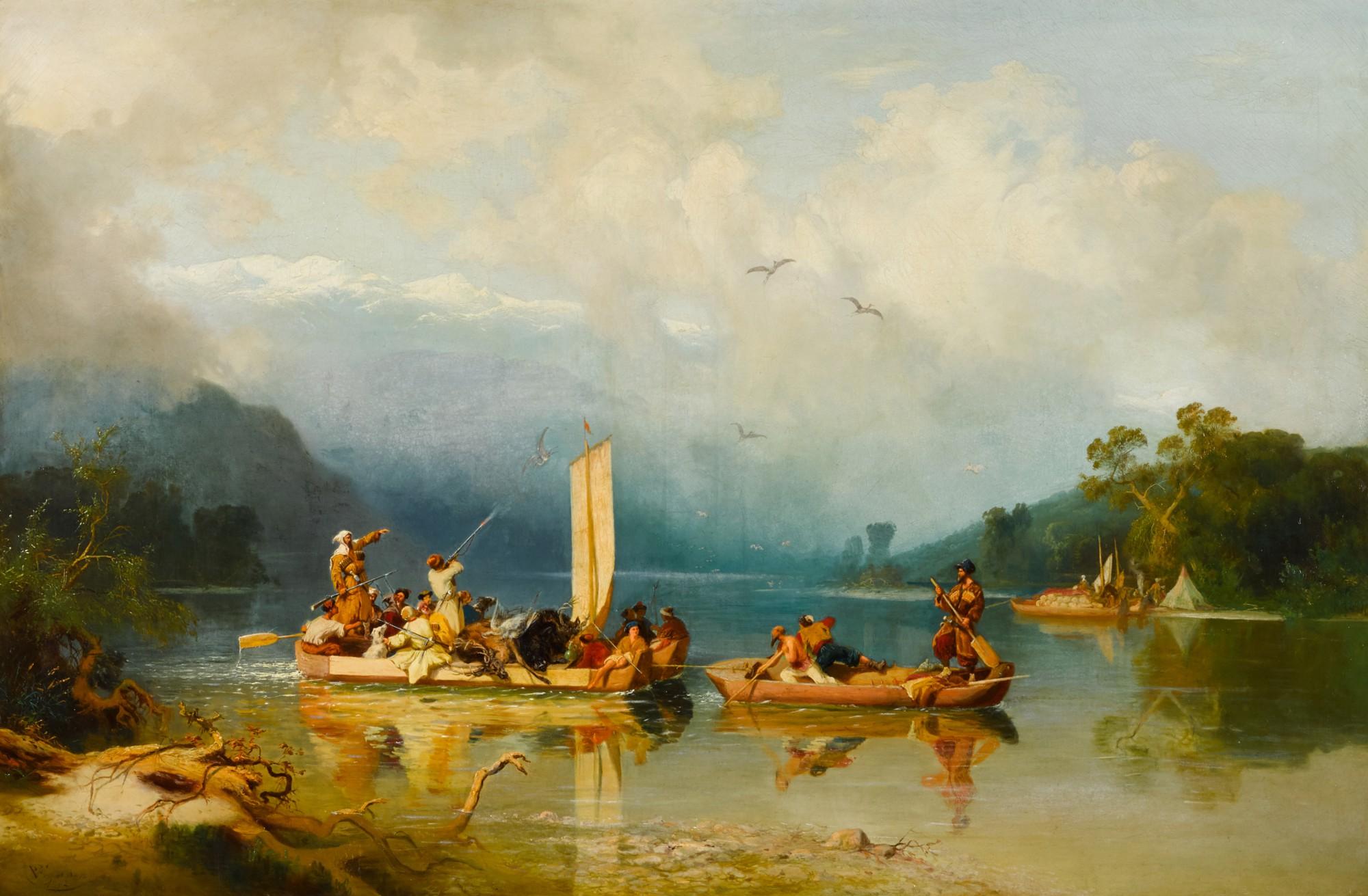 Paul Von Franken - A Hunting Party in the Caucasus