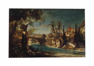 Paul Von Franken - Orientalische Stadtansicht (Tiflis im Kaukasus)