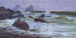 Paul Von Spaun - Die Marina Piccola auf Capri mit den Faraglioni.