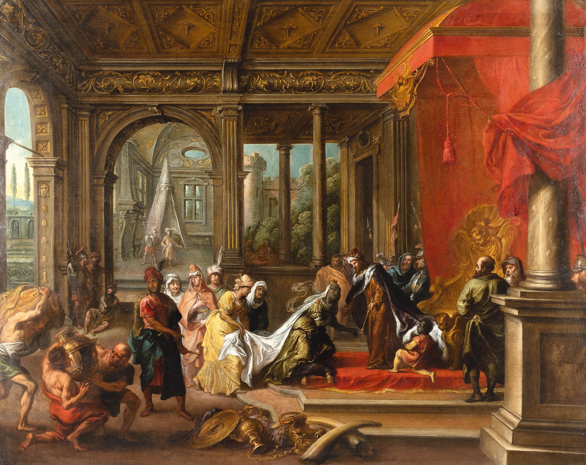 Paul Vredeman de Vries - Die Königin von Saba vor Salomo