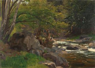 Paul Weber - Am Waldbach